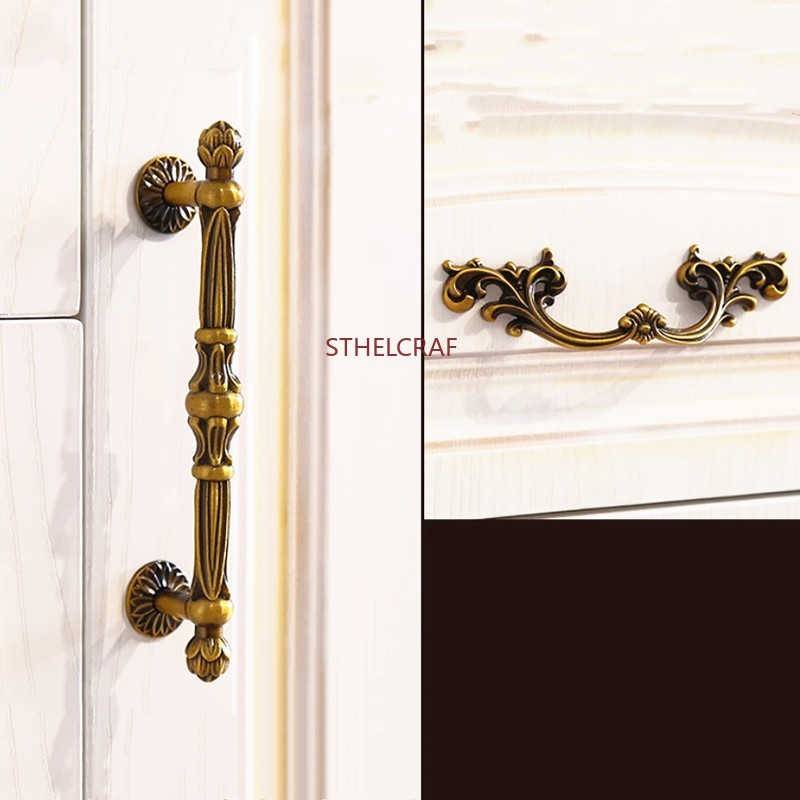 Quality Furniture Hardware - Bureauladeknoppen in oude stijl Hoogwaardige zinklegering