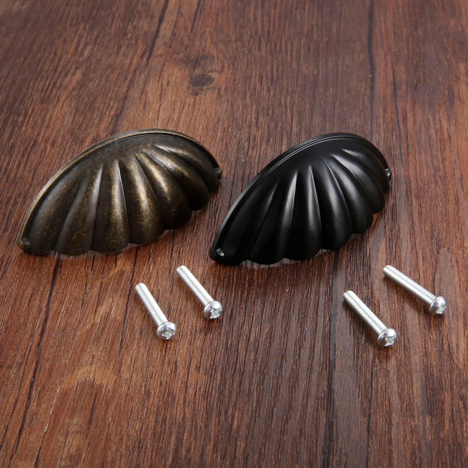 Furniture Hardware Vintage - 1Pc Legering Shell Vorm Handvat Halve