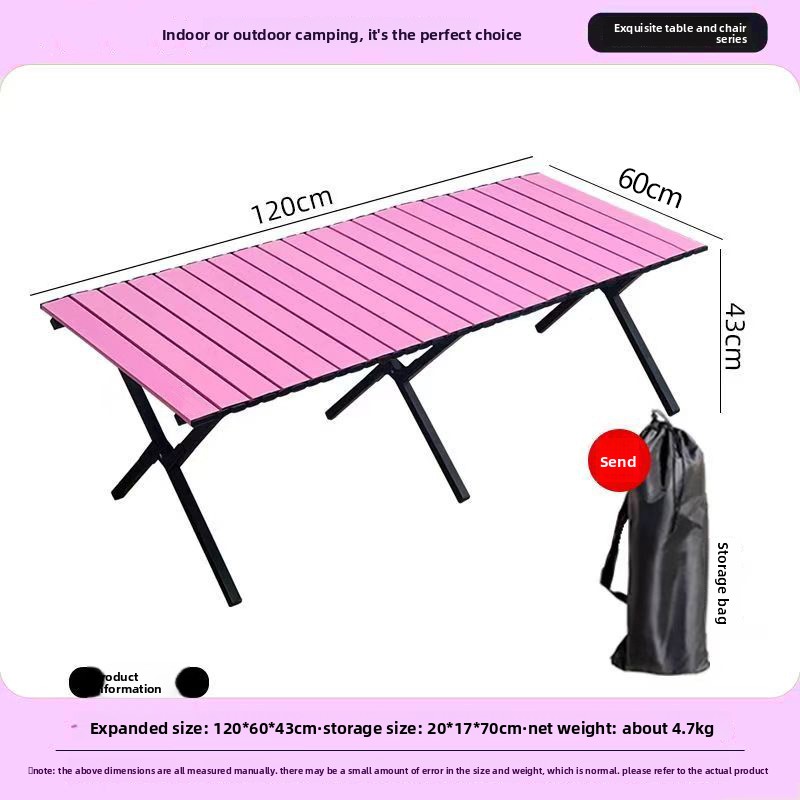 Furniture Hardware Feet - Vouwbare buiten tafel met kruisvormige poten,