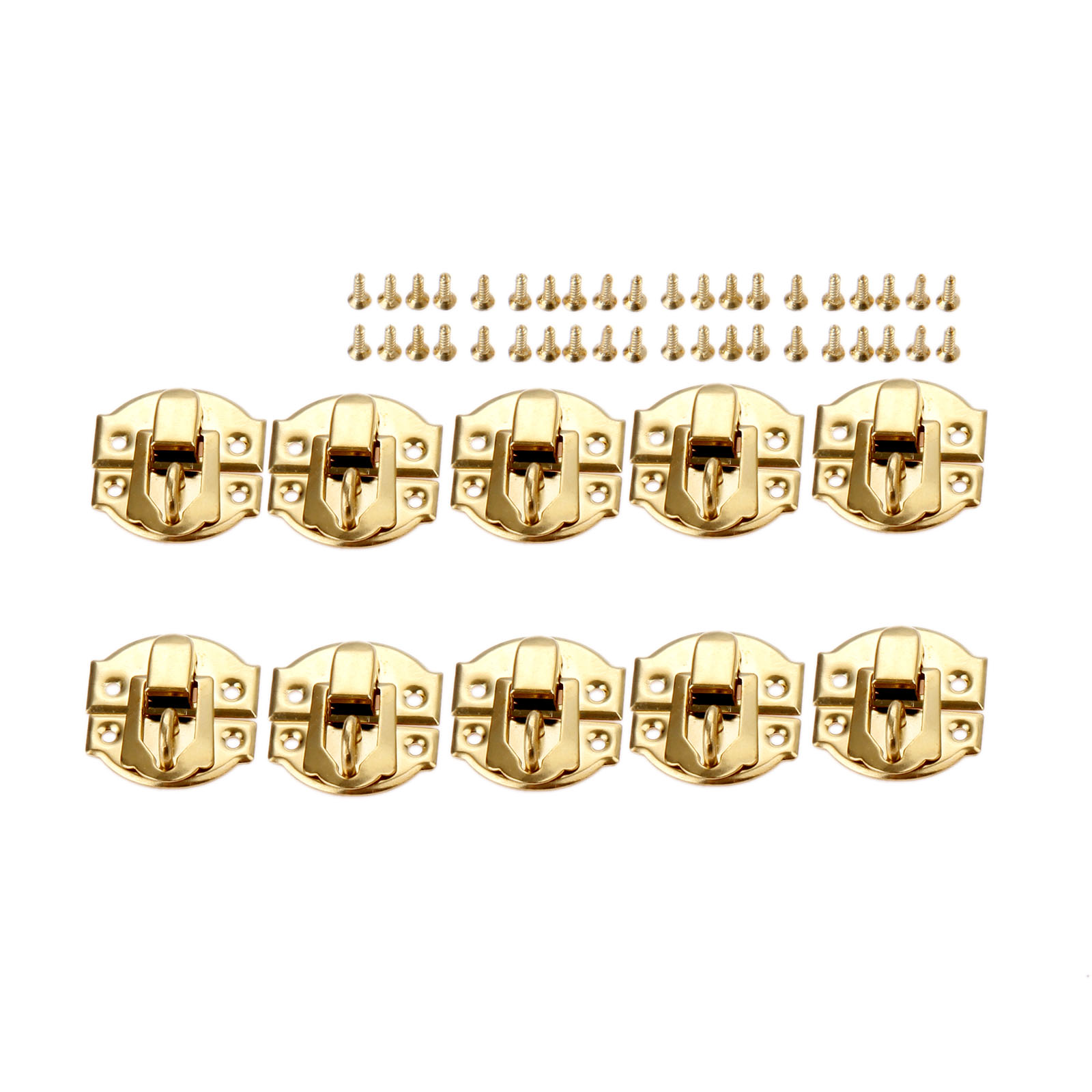 Furniture Hardware Vintage - 10 stks Gouden Doos Klink Sluitingen