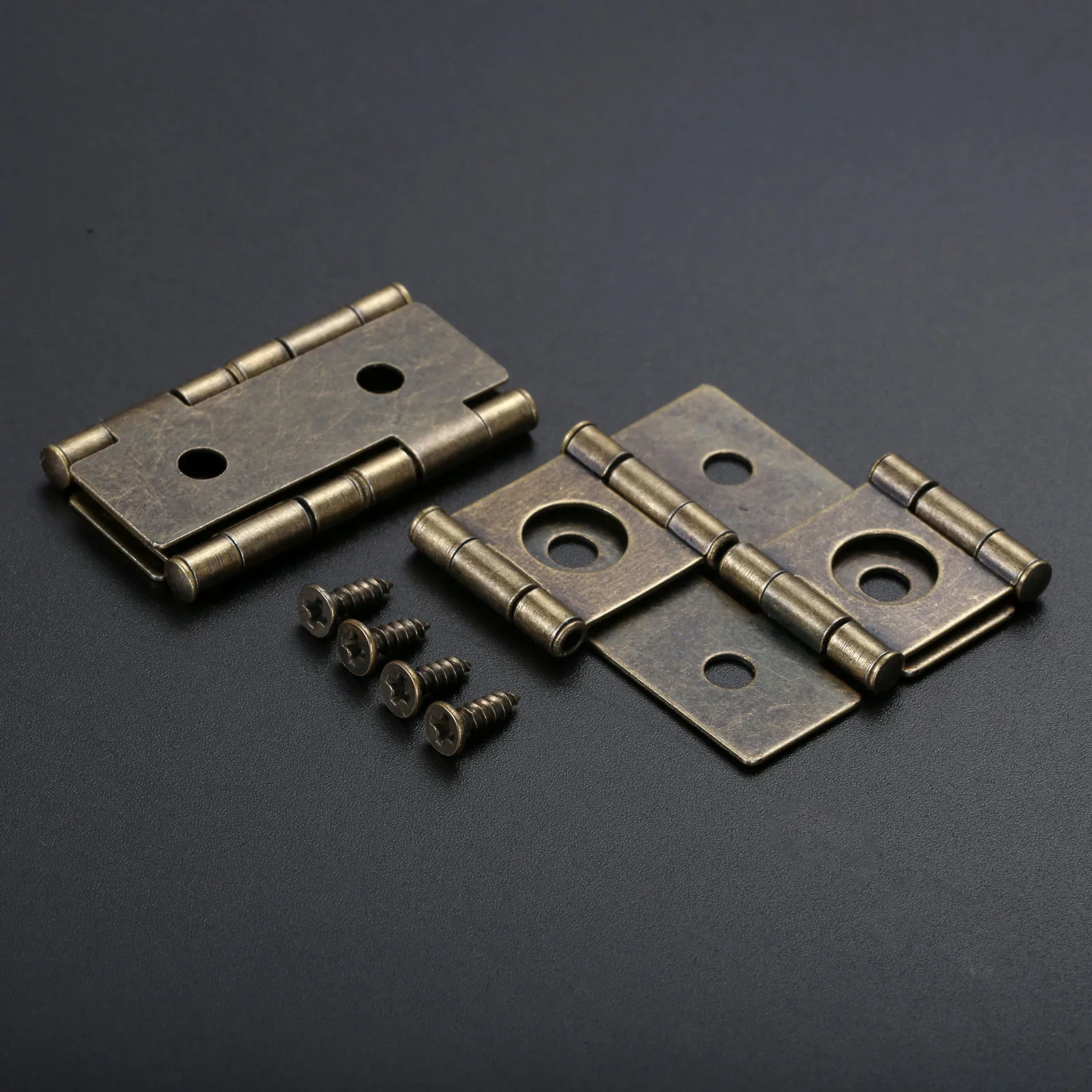 Furniture Hardware Vintage - 2 stuks Antiek Brons Dubbel Lager