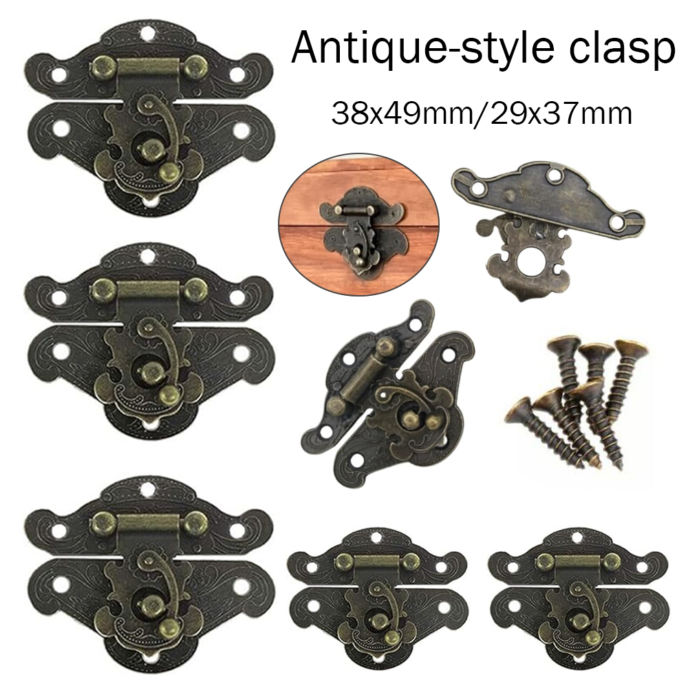 Furniture Hardware Vintage - 5-20 stuks vintage metalen hasp-sluiting met