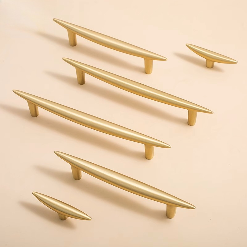 Furniture And Kitchen Hardware Fitting - Noordse massief messing meubelgrepen voor kledingkast