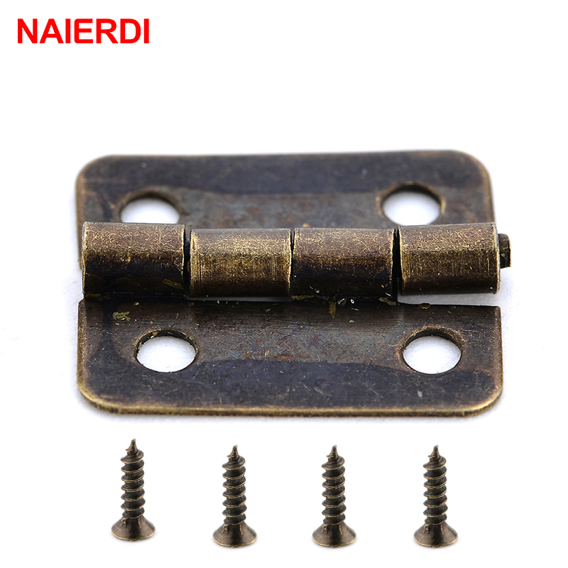 Furniture Hardware Vintage - 50 Pcs Naierdi Antieke Scharnier Mini