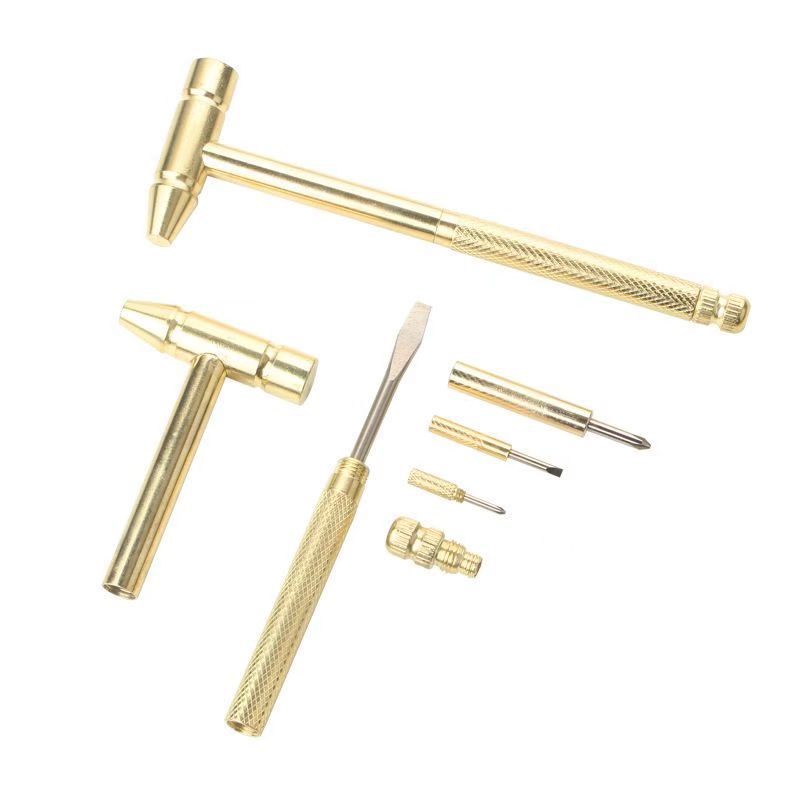 Furniture Hardware Kit - 6-in-1 mini-hamerschroevendraaier multitool draagbare handmatige hardware-apparatuur