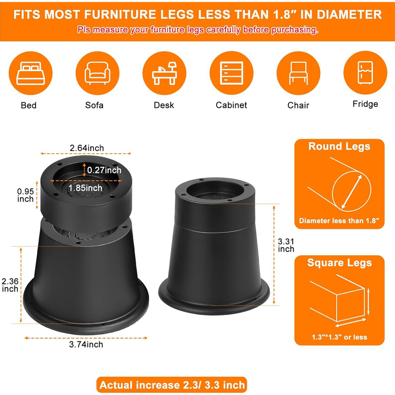 4 Stuks Zware Meubels Riser Ro - Furniture Hardware Feet recensie en prijs