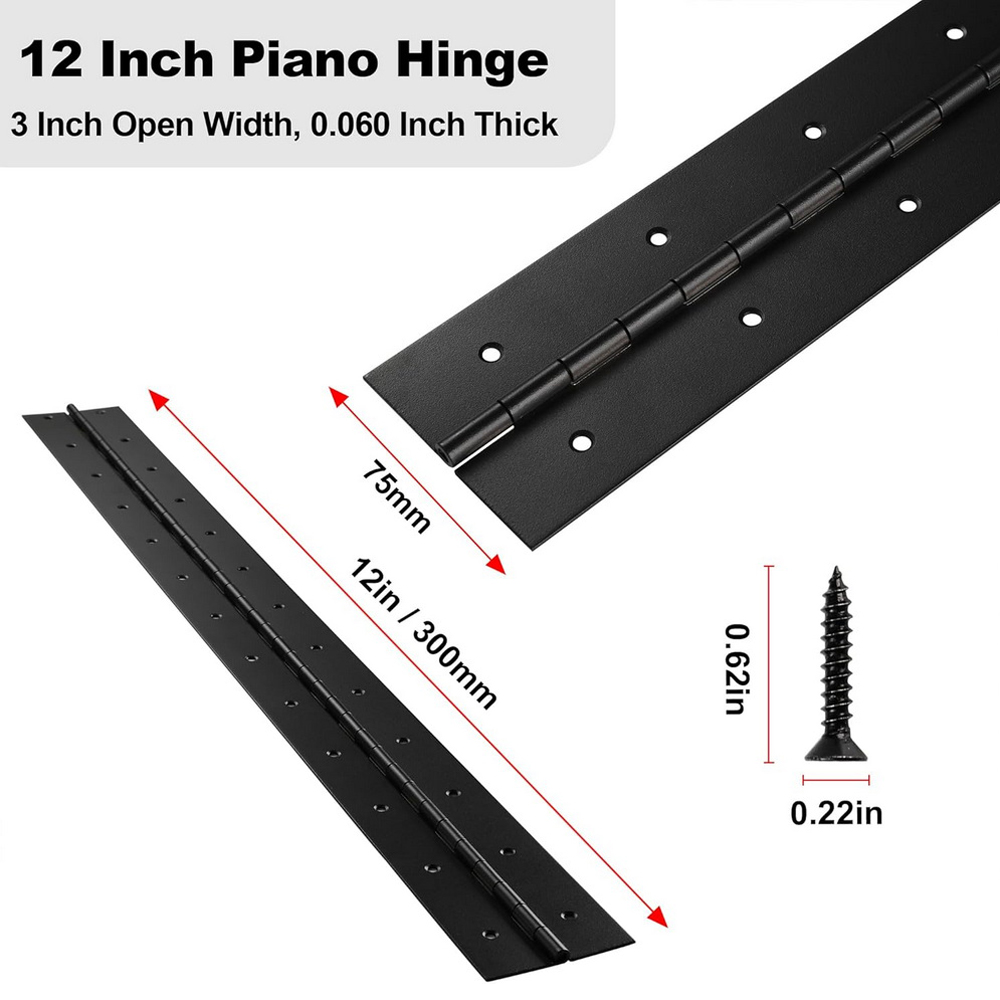 6in-20in Zwarte pianoscharnier - Furniture Hardware Replacement Parts recensie en prijs