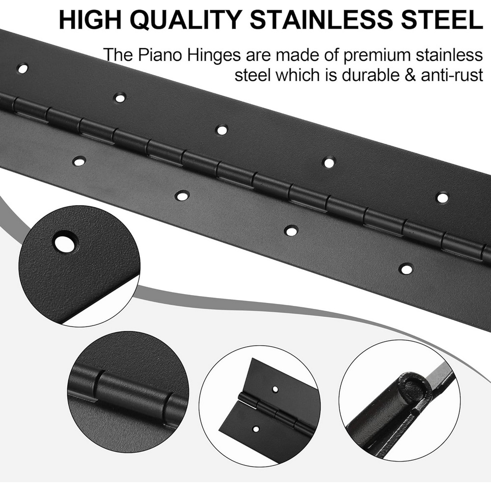6in-20in Zwarte pianoscharnier - Furniture Hardware Replacement Parts recensie en prijs