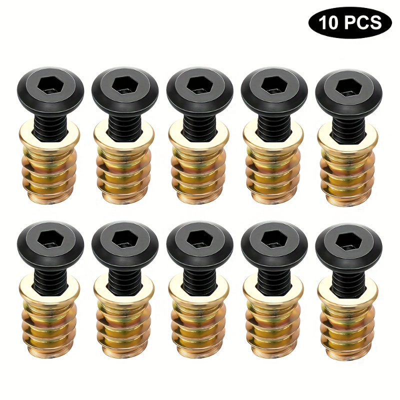 10 STKS Schroefdraadinserts Mo - Furniture Hardware Kit recensie en prijs