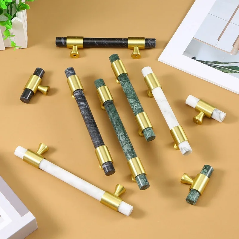 1 Stuks Marmeren Messing Handv - Furniture And Hardware Supplies recensie en prijs