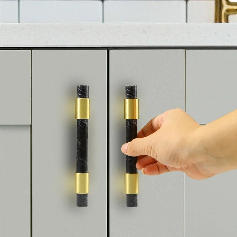 1 Stuks Marmeren Messing Handv - Furniture And Hardware Supplies recensie en prijs
