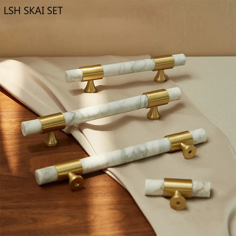 1 Stuk Marmer Messing Handvat  - Furniture And Hardware Supplies recensie en prijs
