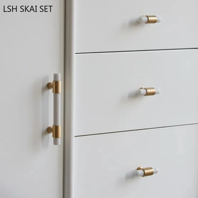 1 Stuk Marmer Messing Handvat  - Furniture And Hardware Supplies recensie en prijs